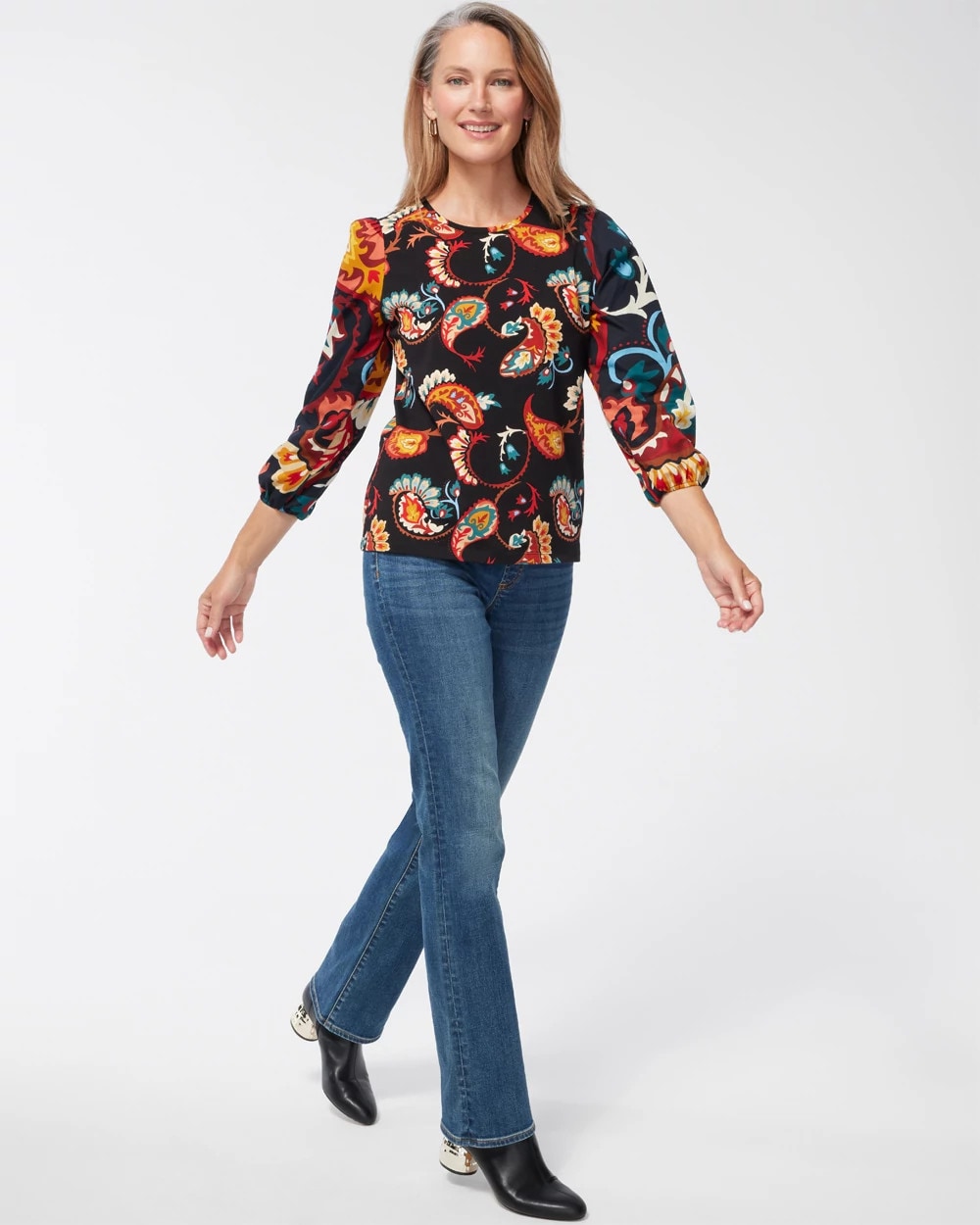 Denim Slim Pull-On Boot-Cut Jeggings