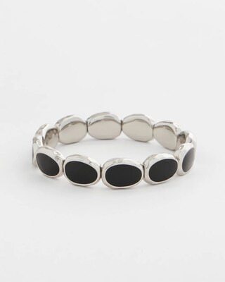 Black Large Stretch Bracelet