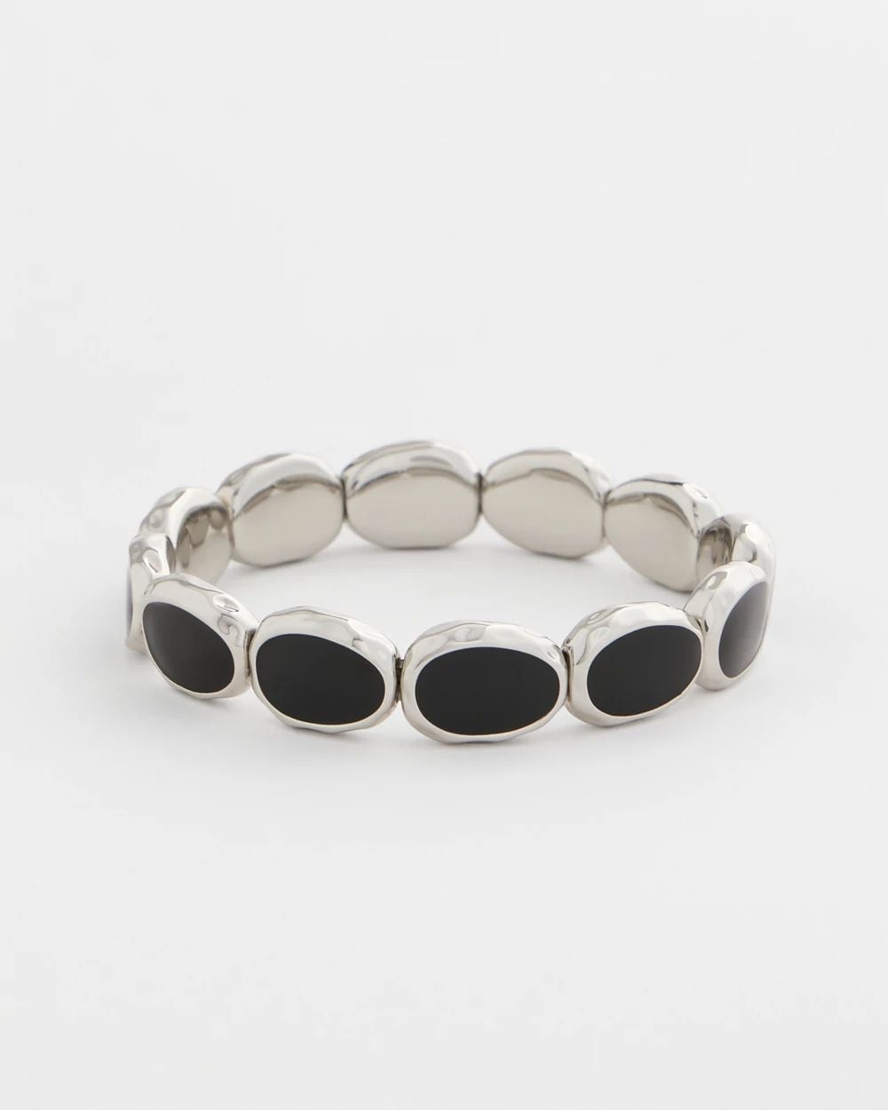 Black Large Stretch Bracelet