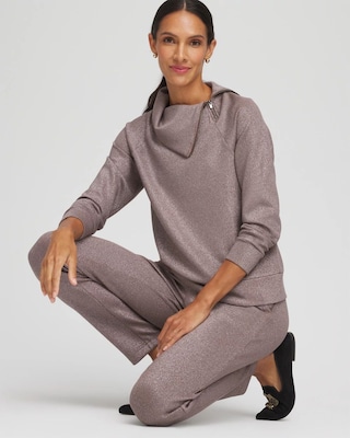 Zenergy® Sparkle Scuba Popover Top click to view larger image.