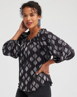 Diamond Foil Crinkle Tee