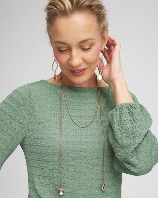 Gold Lariat Necklace