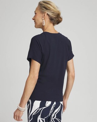 Touch of Cool™ Shoulder Detail Tee click to view larger image.