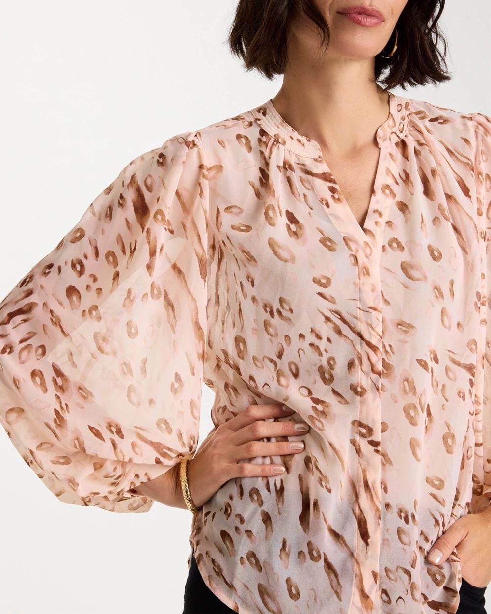 Georgette Soft Spots Blouse click to view larger image.