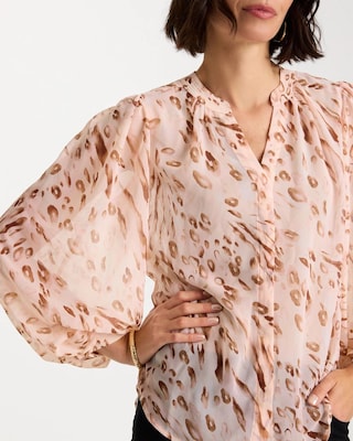 Georgette Soft Spots Blouse click to view larger image.