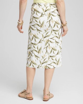Linen Midi Wrap Skirt click to view larger image.
