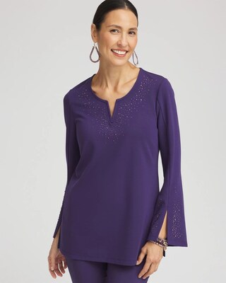 Embellished Ponte Tunic