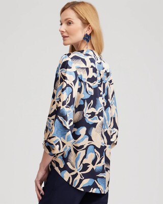 Floral Tie-Front Shirt
