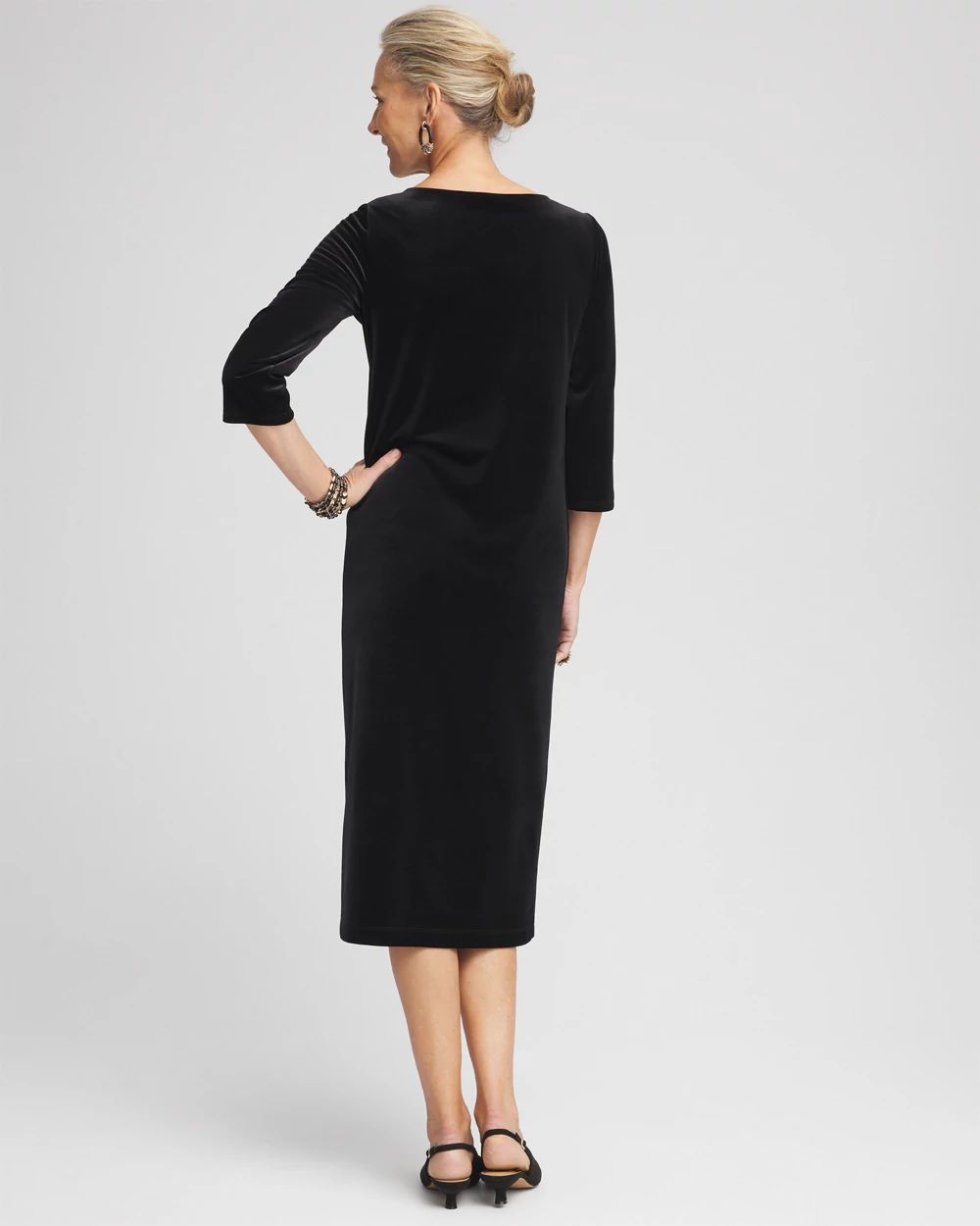 Travelers™ Collection Velvet Midi Dress