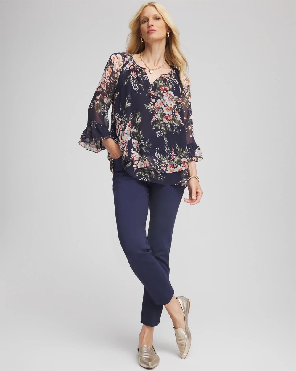 Brigitte™ Pull-On Slim Ankle Pants click to view larger image.