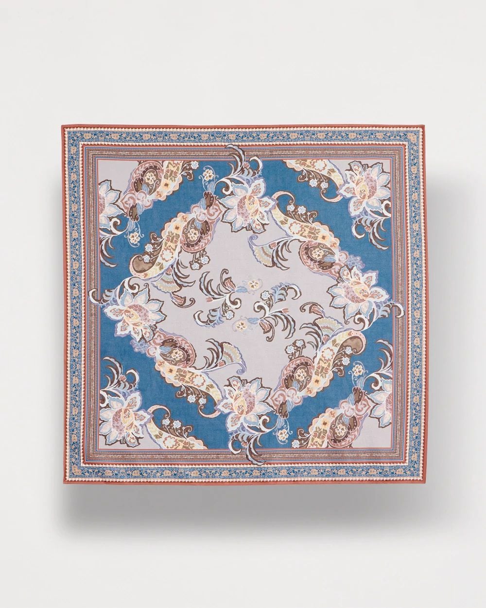 Floral Double-Sided Square Scarf click to view larger image.