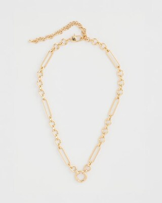 Link Charm Golden Necklace