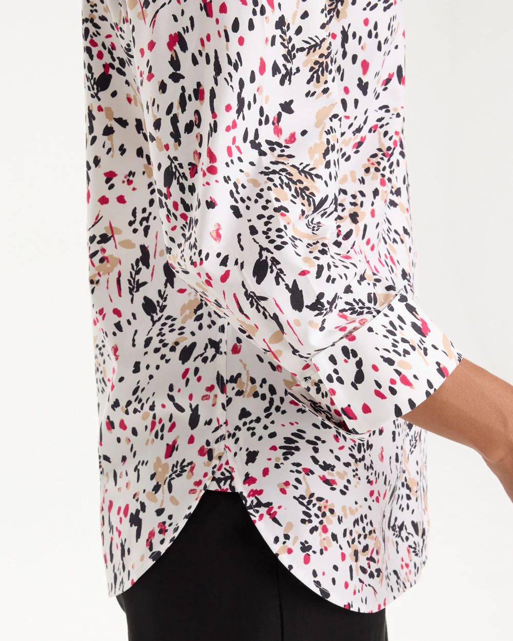 No Iron™ Stretch Artisinal Print Shirt