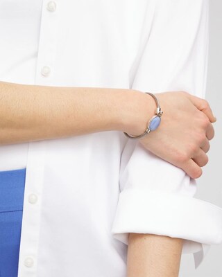 Blue Stone Hook Bracelet