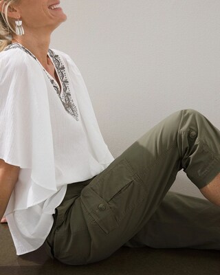 Convertible Poplin Cargo Crops