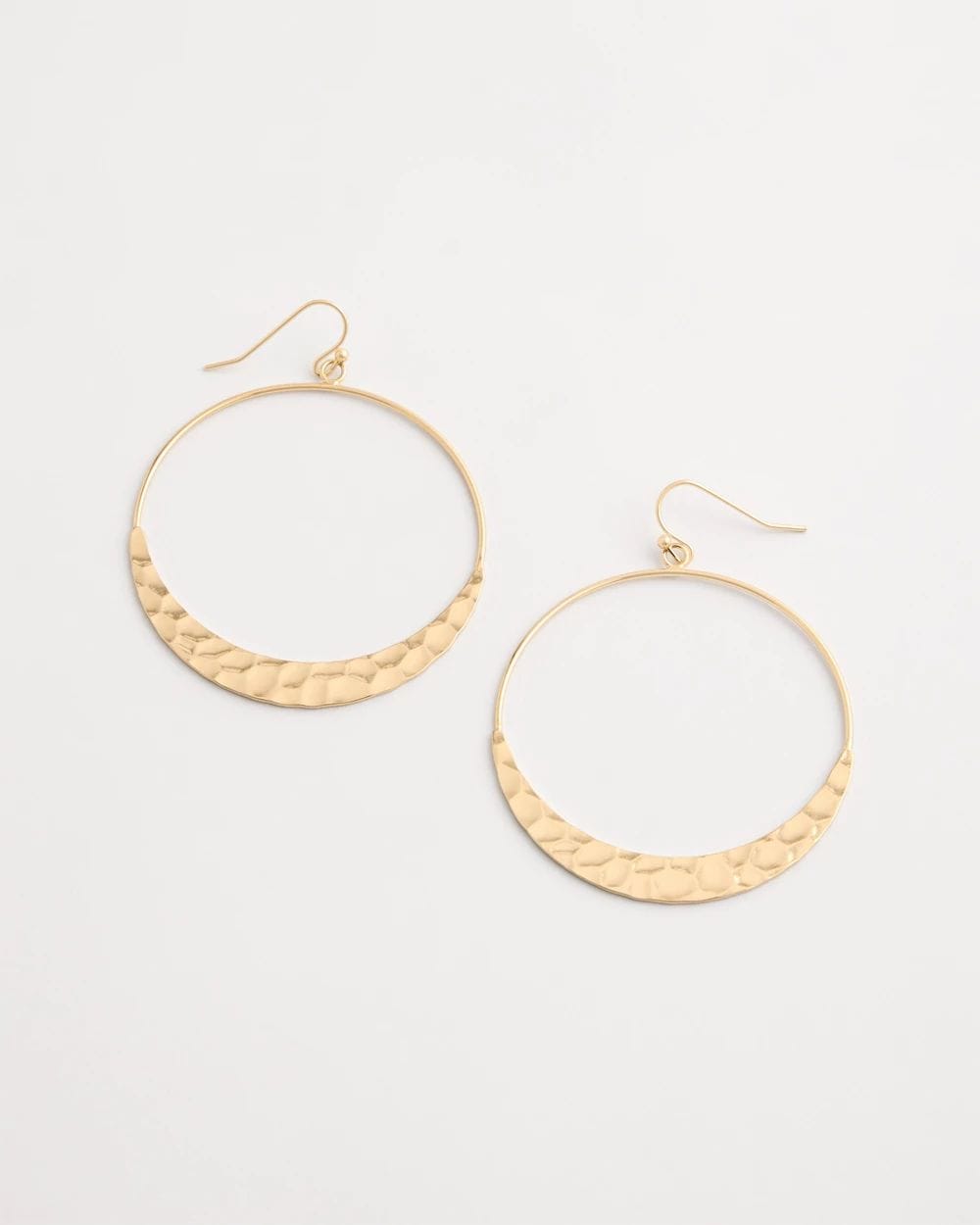 Hammered Hoop Earrings
