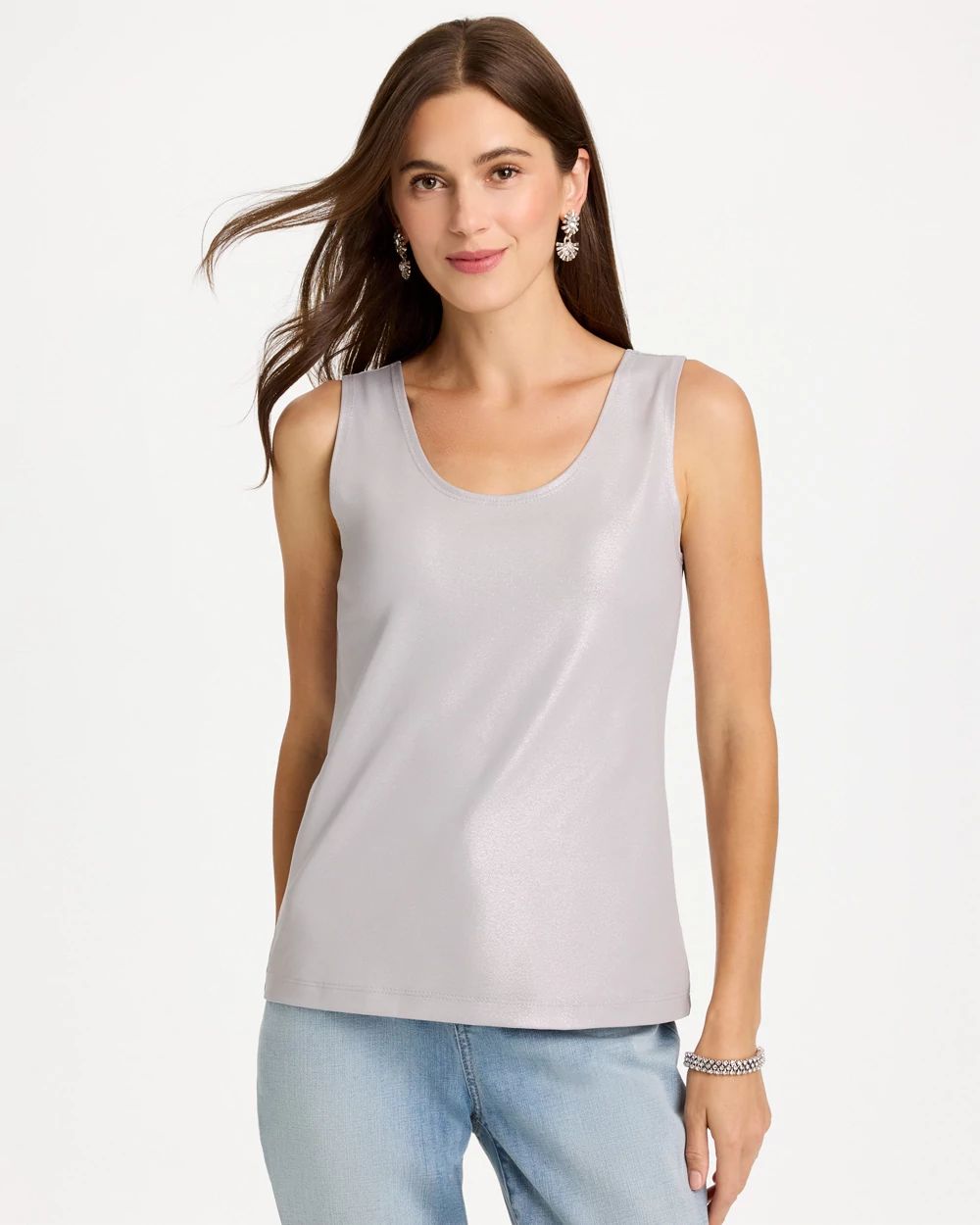 Foiled Microfiber Tank