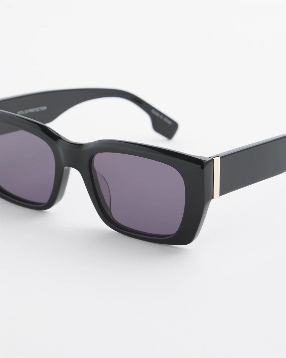Black Rectangle Sunglasses