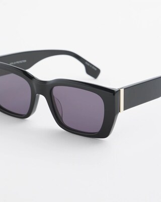 Black Rectangle Sunglasses