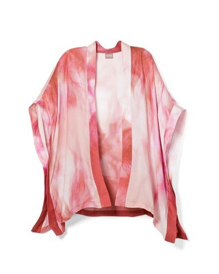 Tie-Dye Print Ruana Wrap