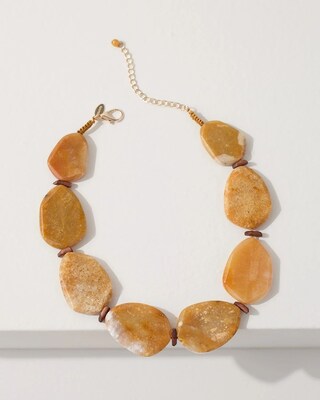 Jade Stone Bib Necklace