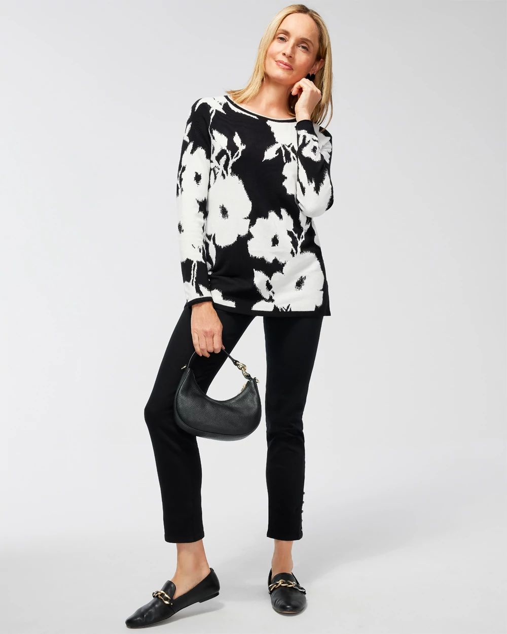 Studded Hem Pull-On Ankle Jeggings