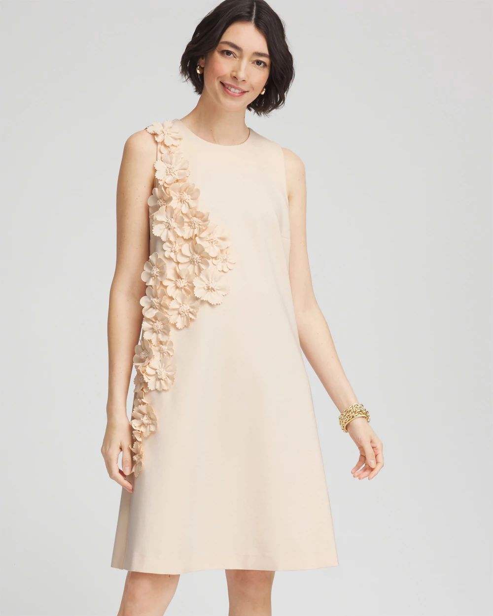 Applique Ponte Knit Dress