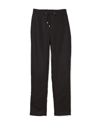 Linen Drawstring Ankle Pants