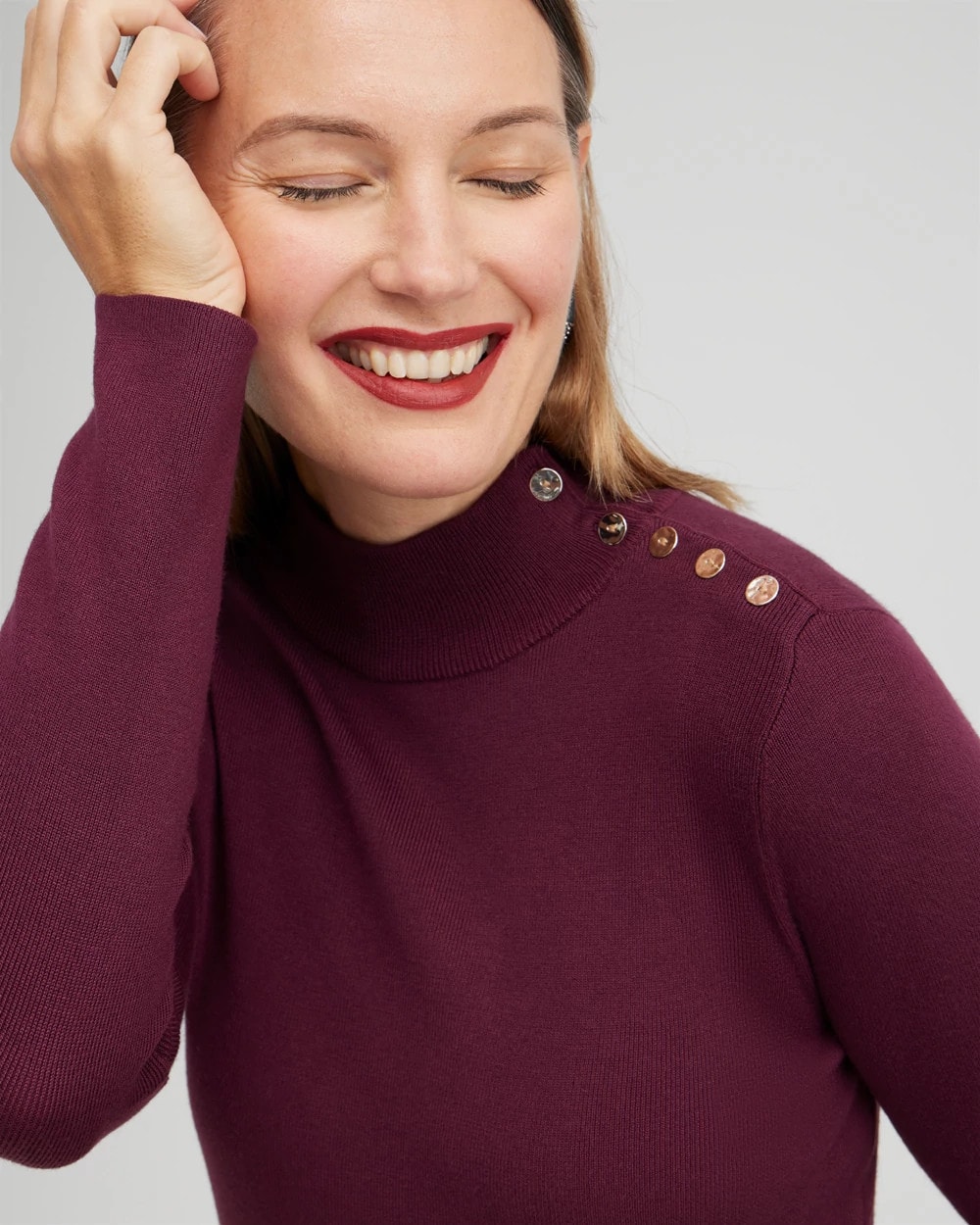 ECOVERO Mock Neck Sweater
