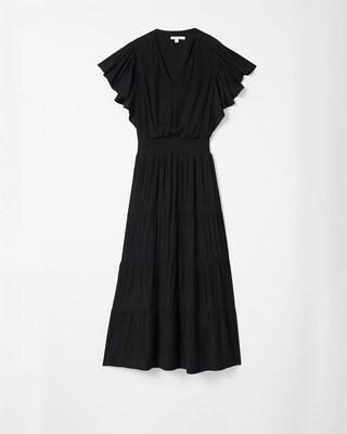 Flutter Sleeve Maxi Dress