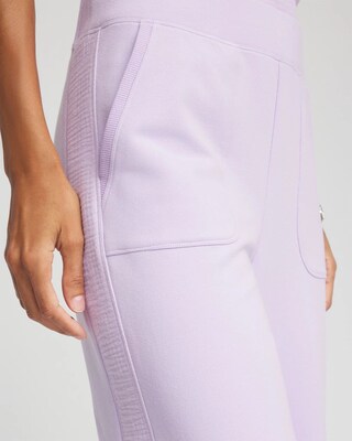 Zenergy® French Terry Gauze-Inset Cropped Pants click to view larger image.