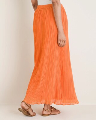 Plisse Maxi Skirt