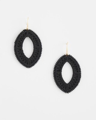 No Droop® Black Faux Suede Earrings click to view larger image.