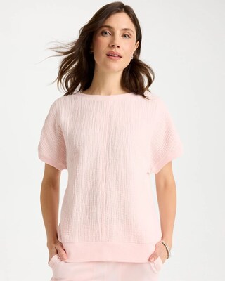 Zenergy® Gauze French Terry Mix Tee