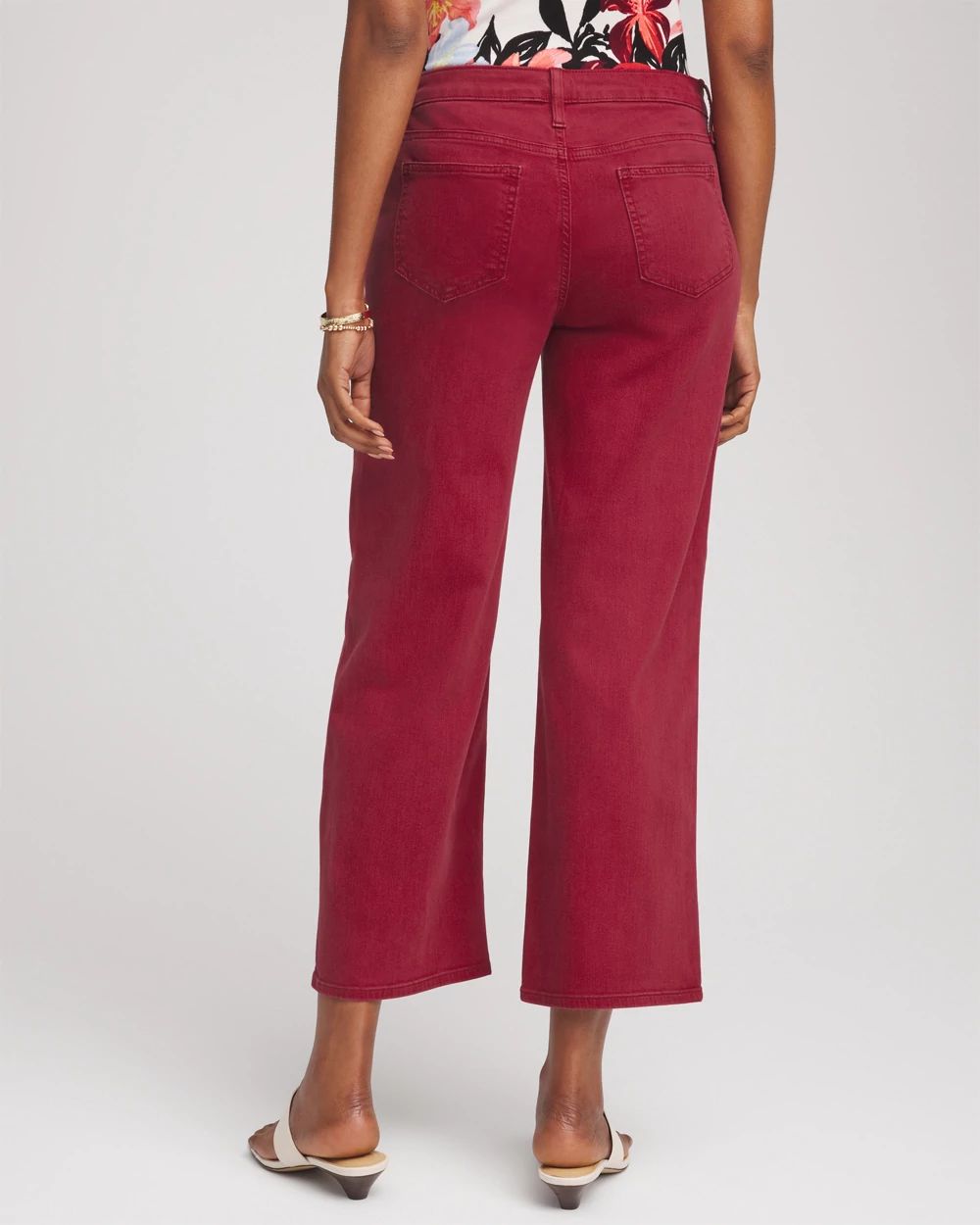 Girlfriend Cropped Wide-Leg Jean