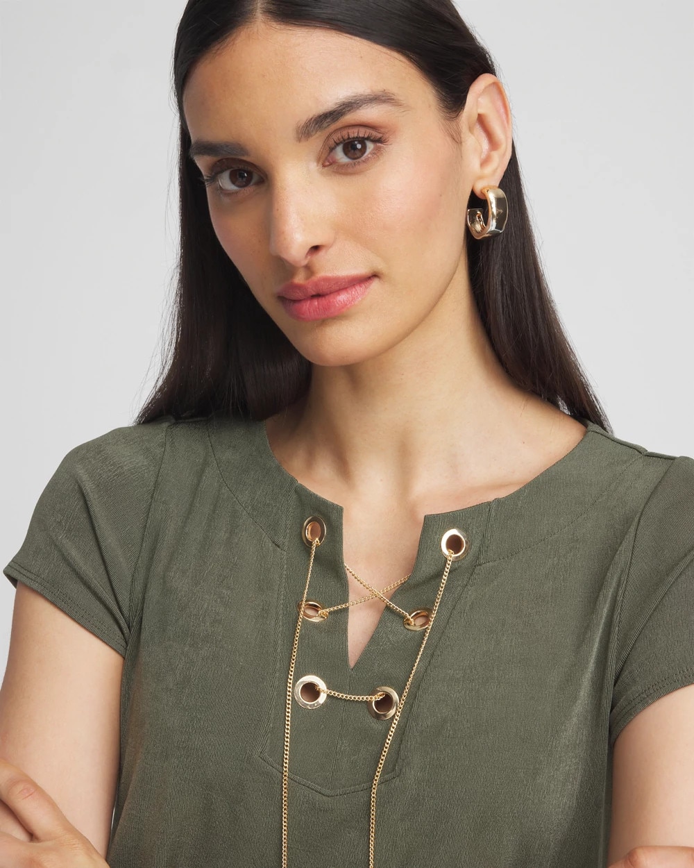 Travelers™ Lace Up Top