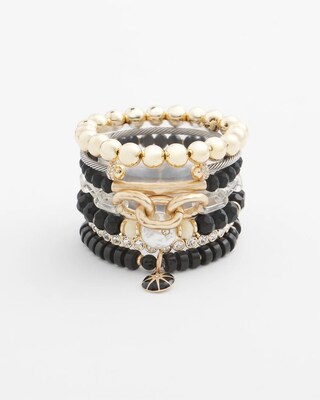 Mixed Metal Flex Cuff Bracelet click to view larger image.