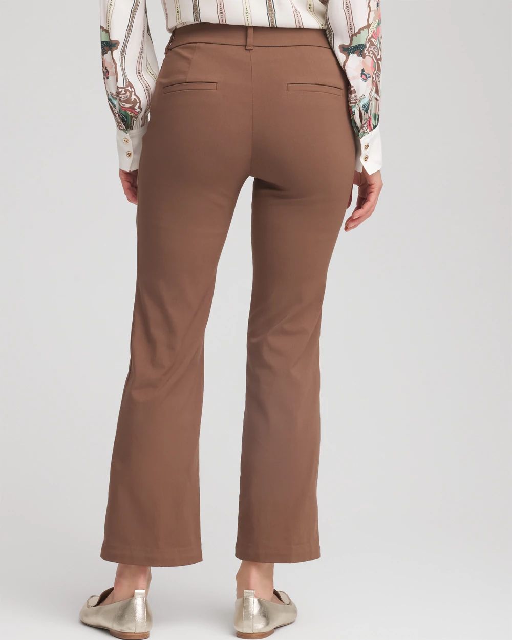 Emme Cropped Flared Pants click to view larger image.