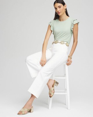 Touch of Cool™ Flutter Sleeve Tee click to view larger image.