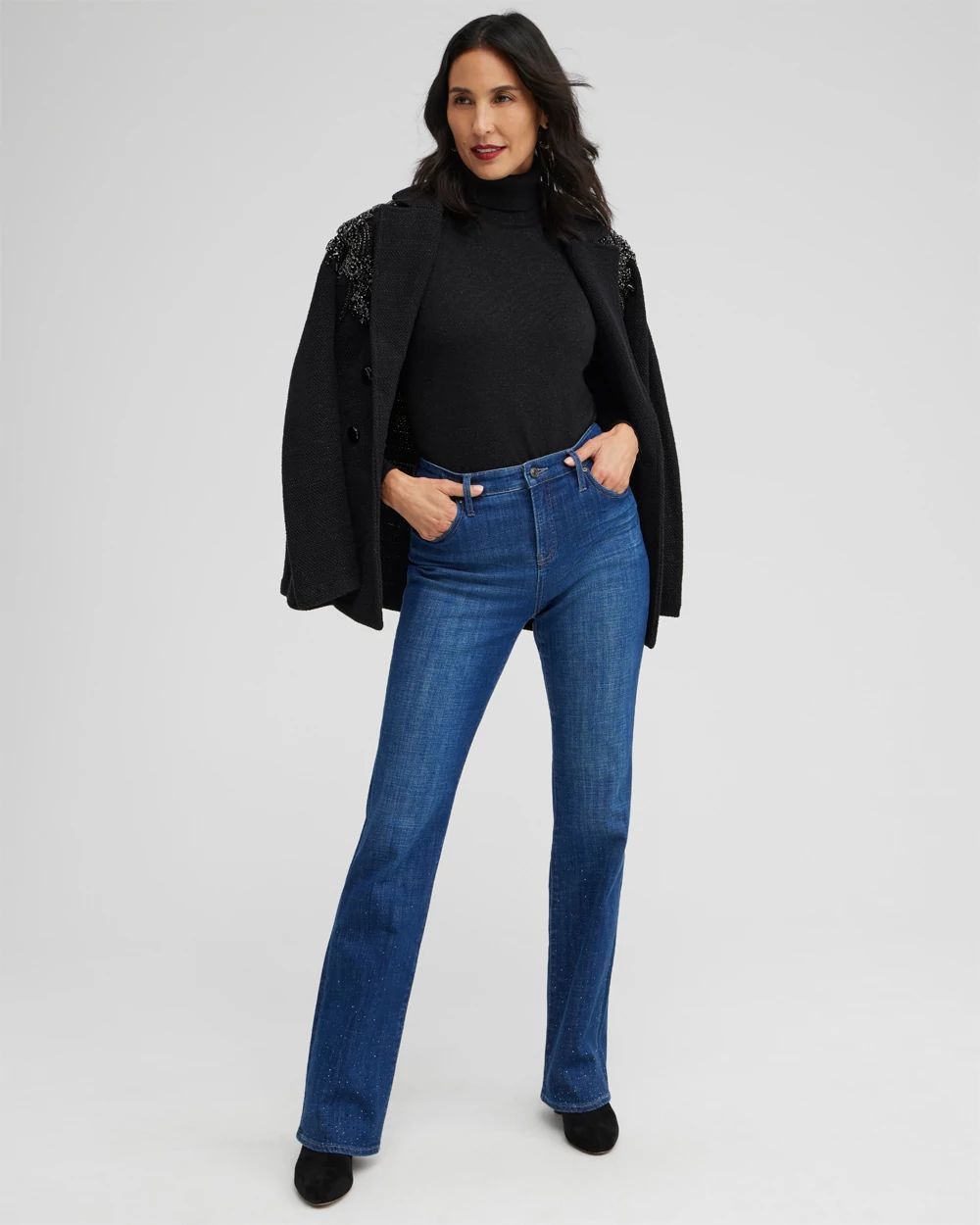 Lurex Turtleneck Sweater