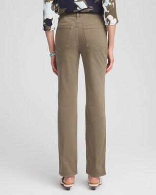 Pull-On Straight-Leg Jeans click to view larger image.