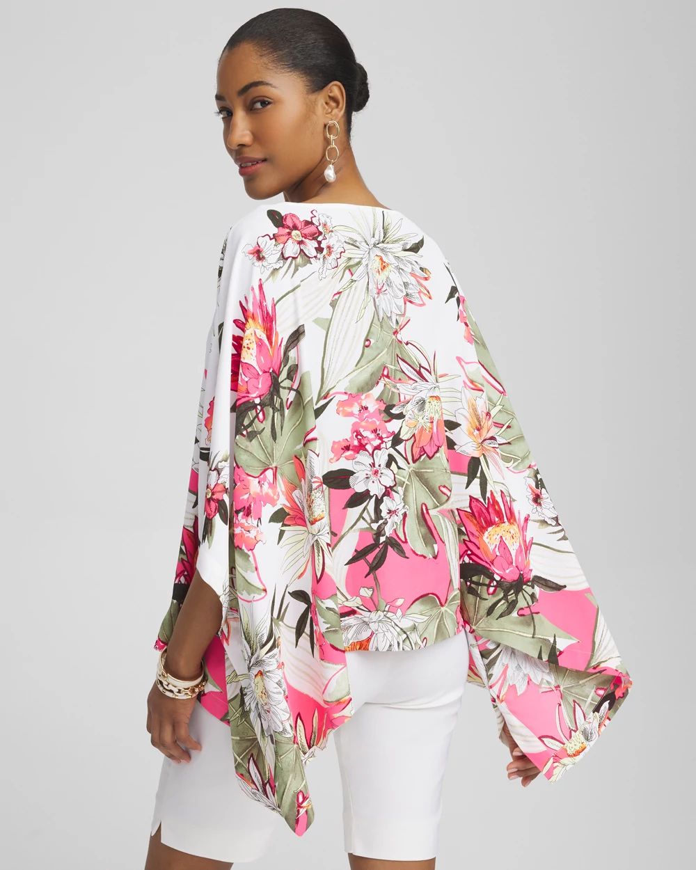 Floral Poncho