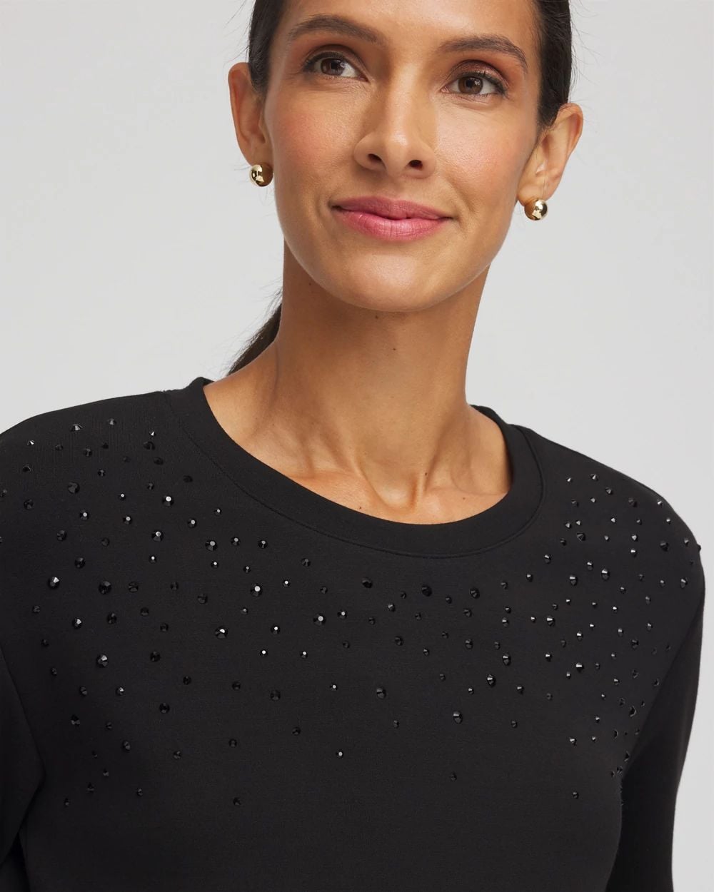 Zenergy® Rhinestone Pullover Top
