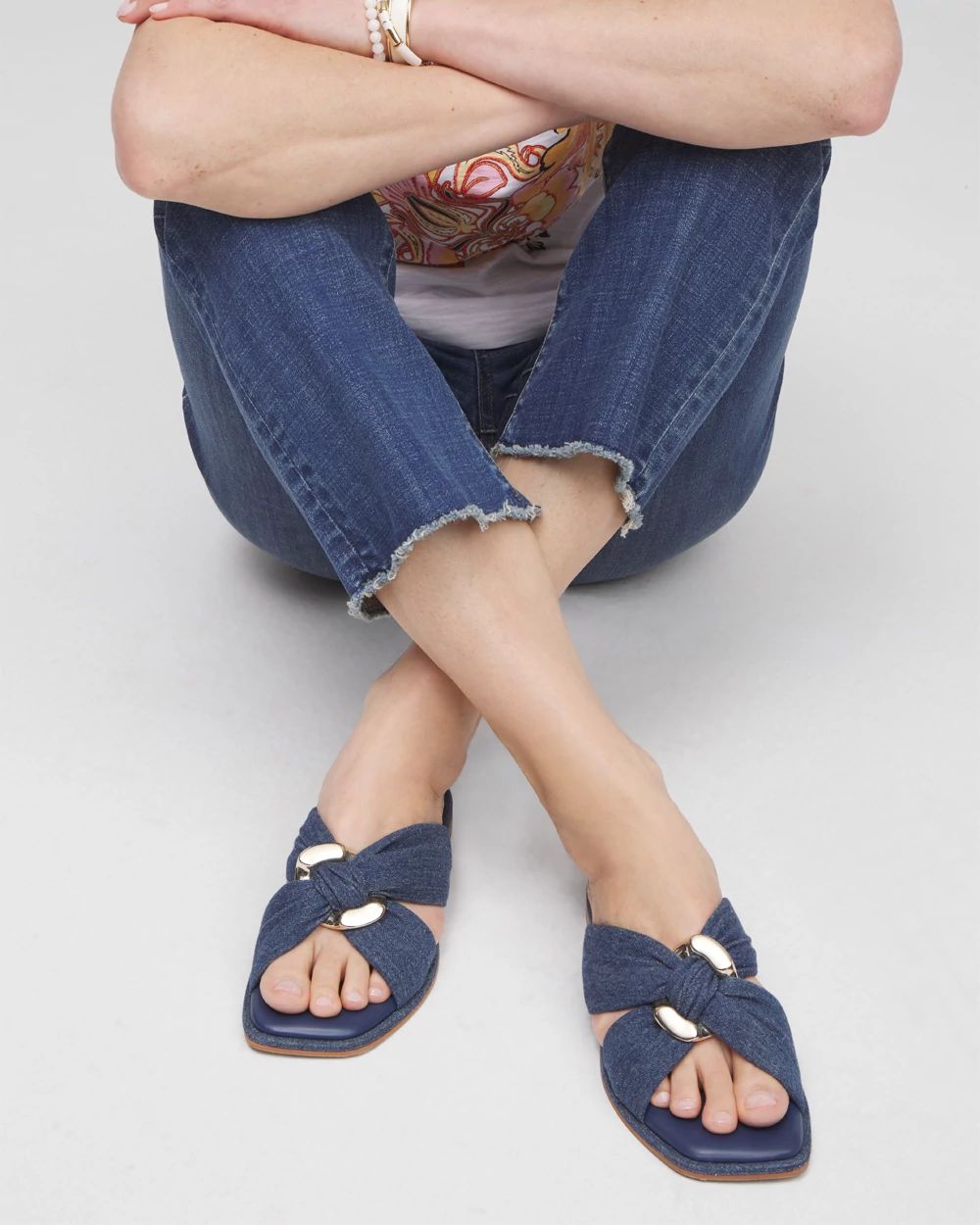 Denim Sandals click to view larger image.