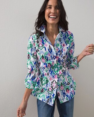 No-Iron Ikat Shirt
