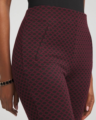 Circle Jacquard Juliet Slim Ankle Pants click to view larger image.