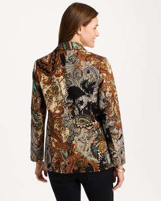 Artisanal Print Ponte Blazer click to view larger image.