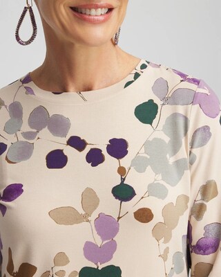 Touch of Cool™ Sprig Dot Long Sleeve Layering Tee