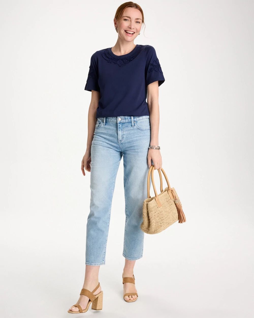 3D Cutwork Knit Tee click to view larger image.