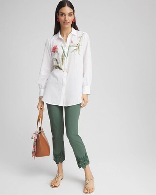 Brigitte™ Cutout Pull-On Cropped Pants click to view larger image.